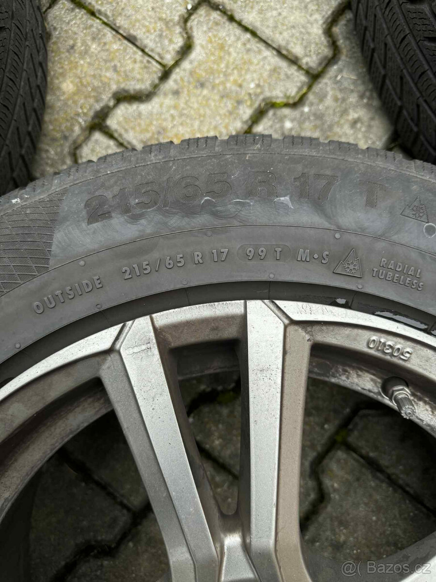 ALU Kola DBV Andorra R17 5x112 + zimní pneu Continental - 4