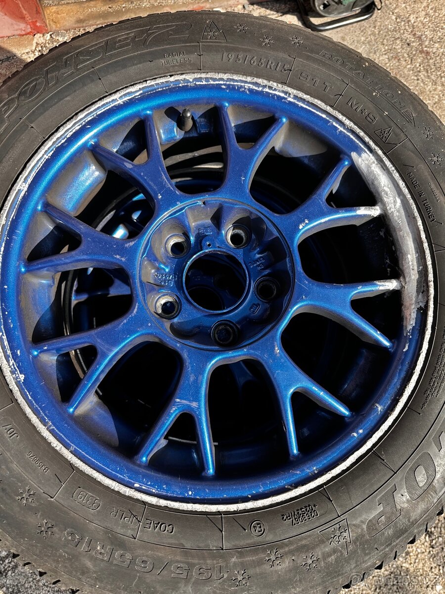 ALU kola 5x112 2x zimní 2x letní 195/65 R15 - 4
