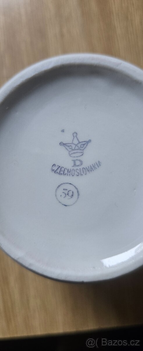 Retro hrneky chrpy 5 kusů - 4