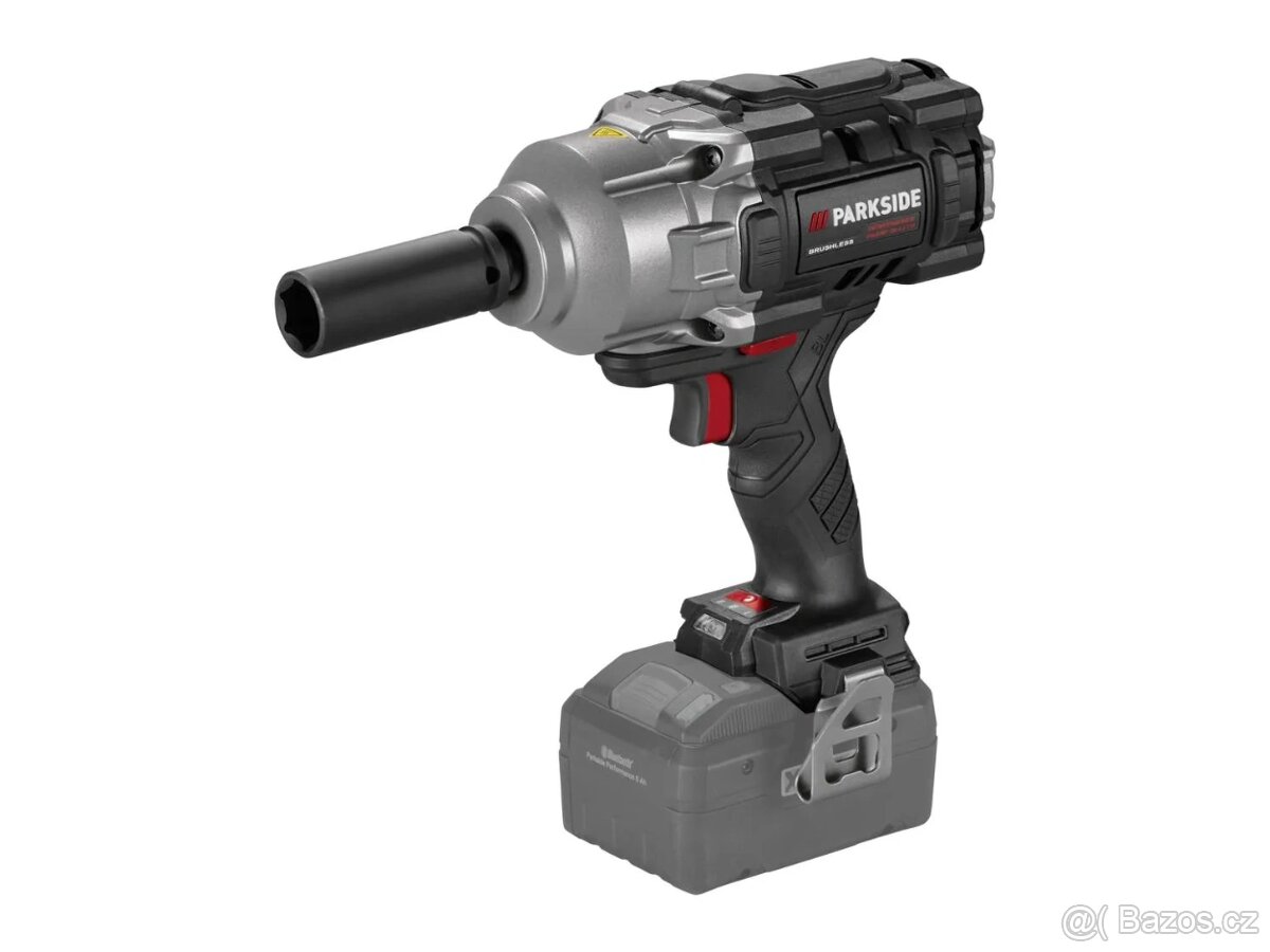 Nový aku rázový utahovák Parkside 1898 Nm + 8Ah + nabíječka - 4