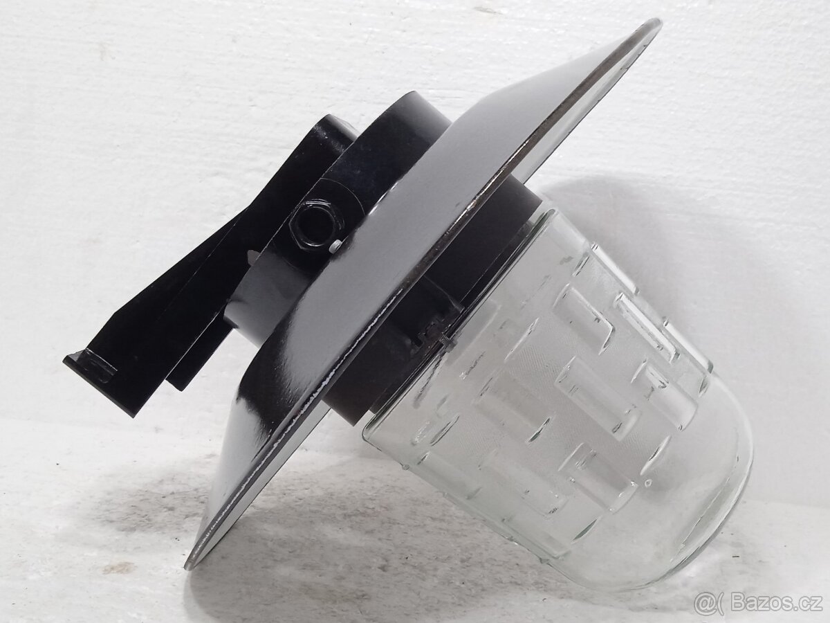 Smaltované nástěnné stropní retro světlo Industrial - 4