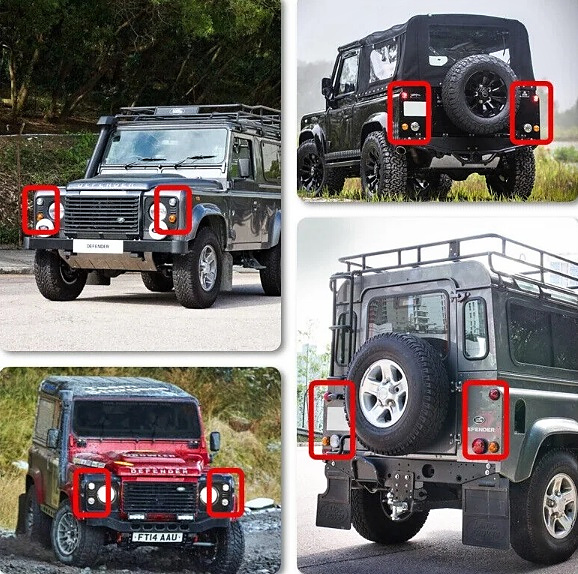 Land Rover krytky svetiel - 4