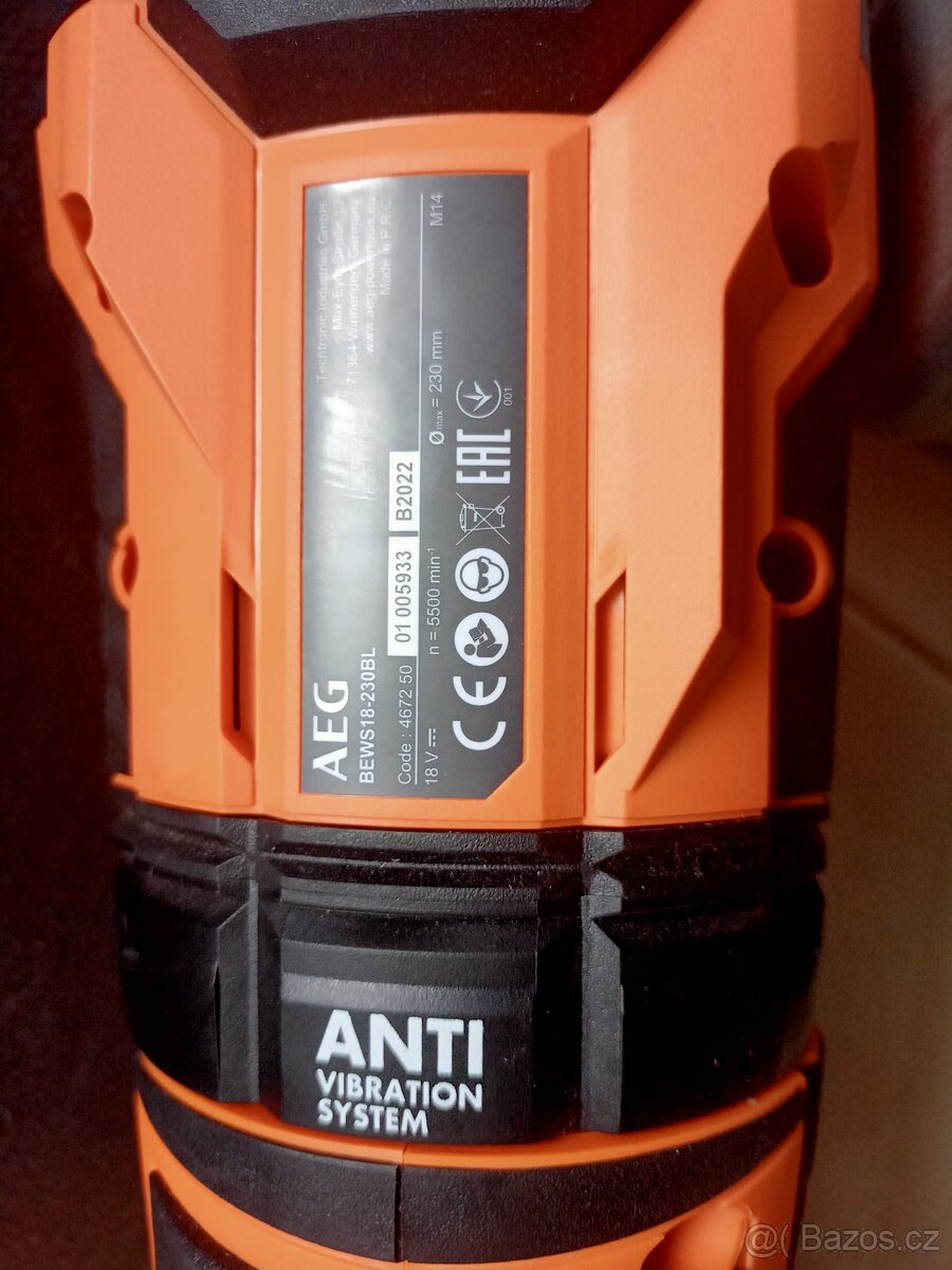 Aku bruska AEG Bews 18-230 BL - 4