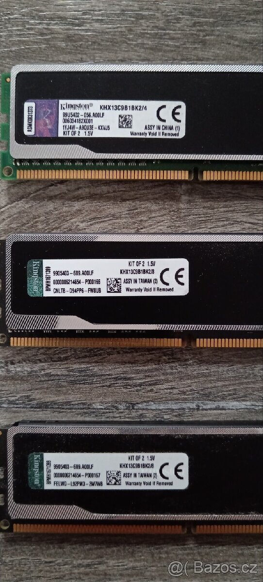 Kingston HyperX DDR3 1600Mhz 12ks DDR3 - 4