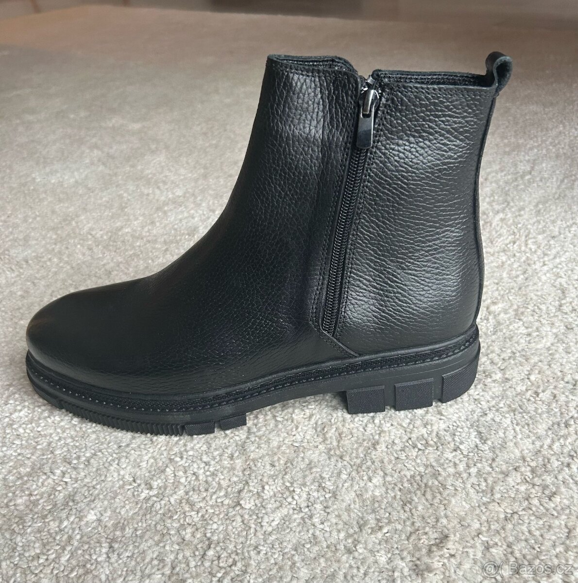 Pánské kožené zimní boty (vel. 45) - 4