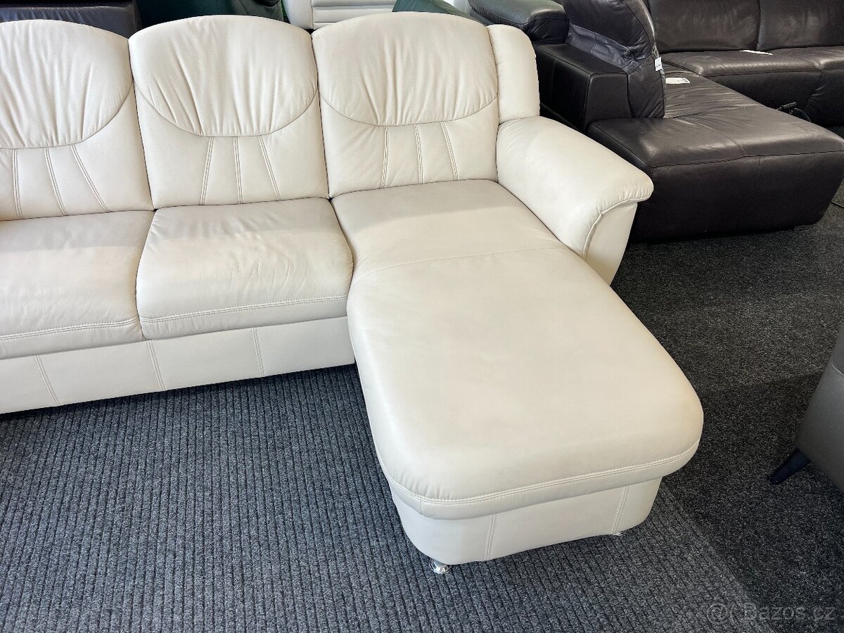 Sedací souprava rohová - kůže - 4