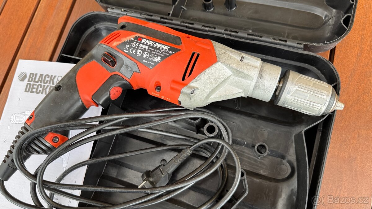 Vrtačka Black & Decker 710W s kufrem - 4