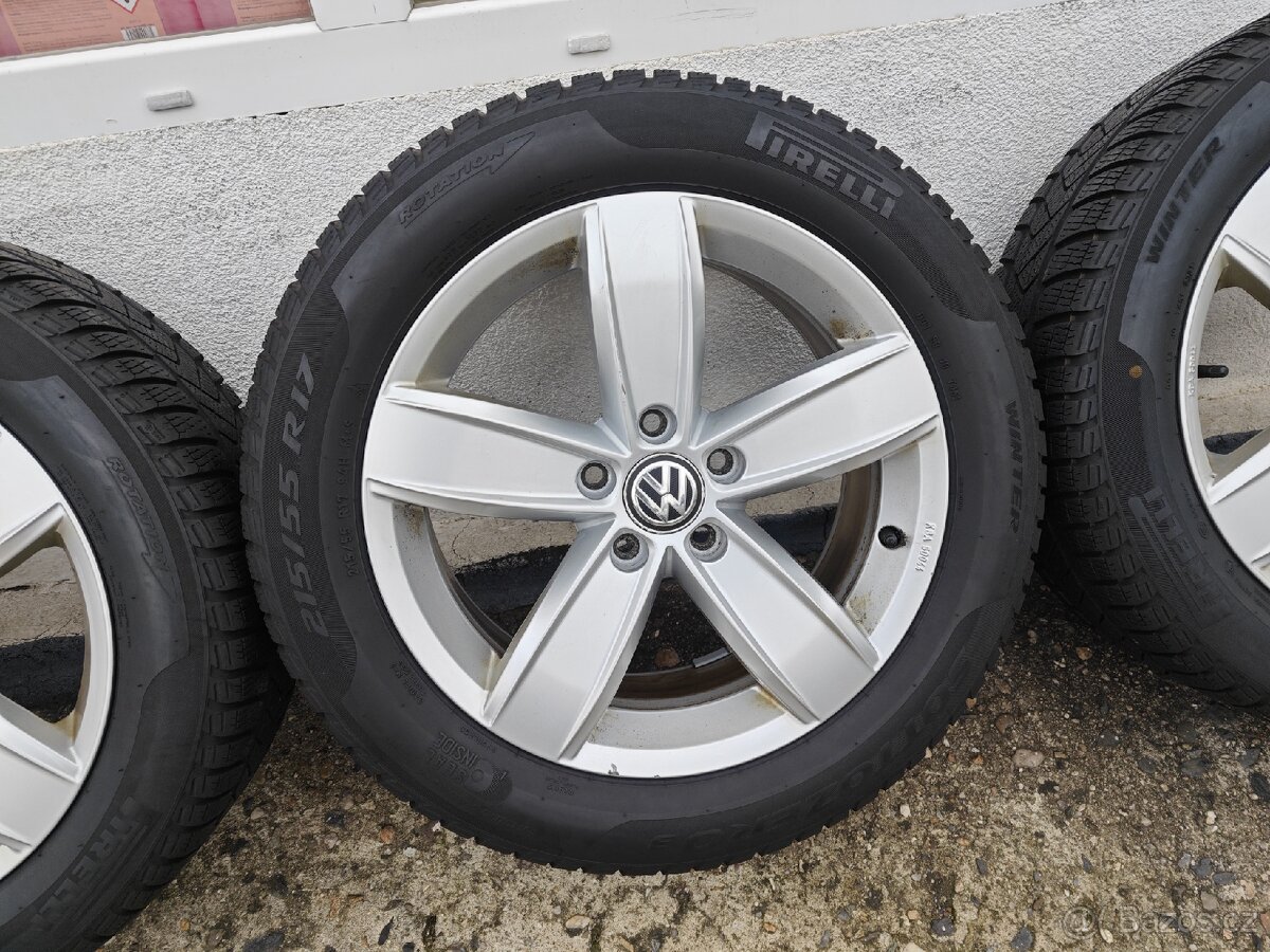 Alu VW Passat B8 5/112 r17 + 215/55 r17 zimní - 4