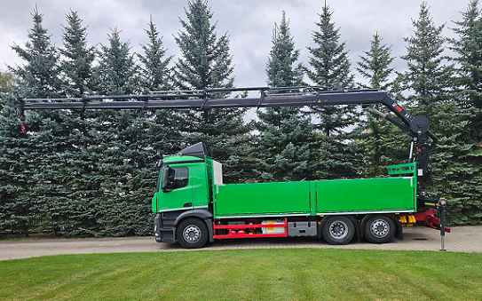 Mercedes-Benz 2545 6x2 - valník s hydraulickou rukou - 4