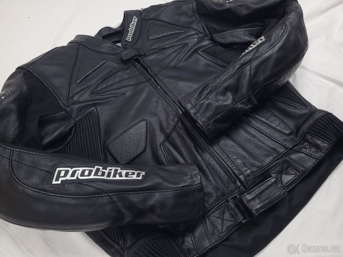 Probiker PRX Black pánska kožená moto kombinéza XL 54 - 4