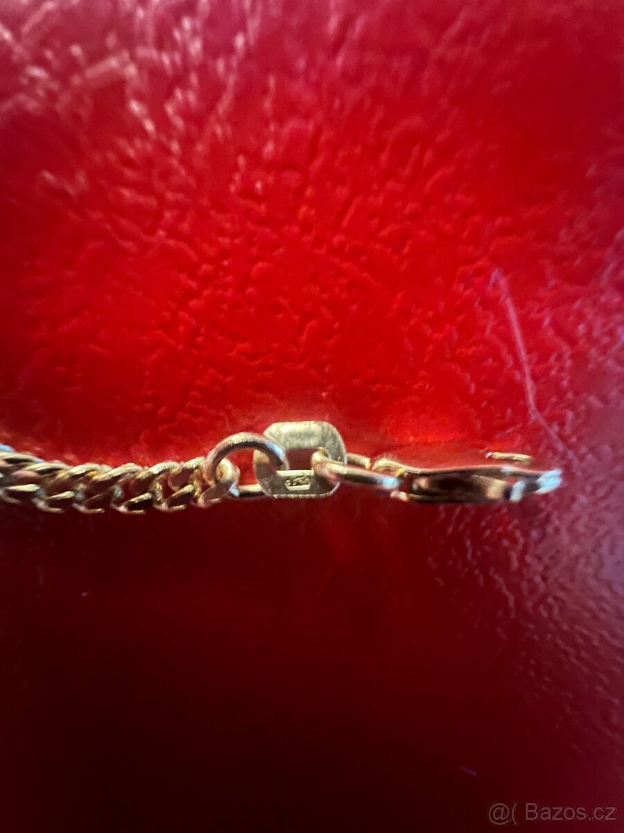 Zlato / zlatý nenošený řetízek 14k 585/1000 - 4