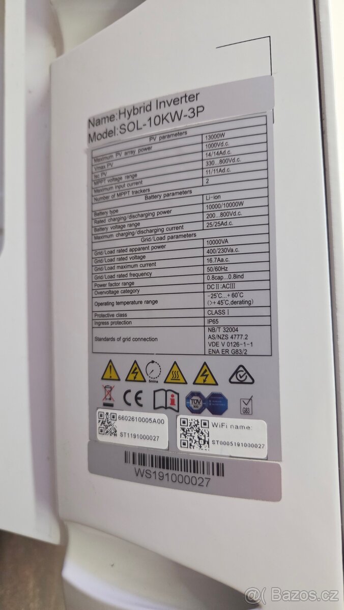 Hybridní střídač RCT Power Storage DC 10.0 - 4