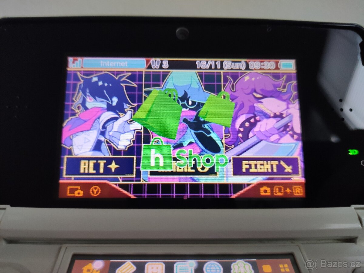 Nintendo 3DS Ice White + homebrew hack a 64GB karta - 4