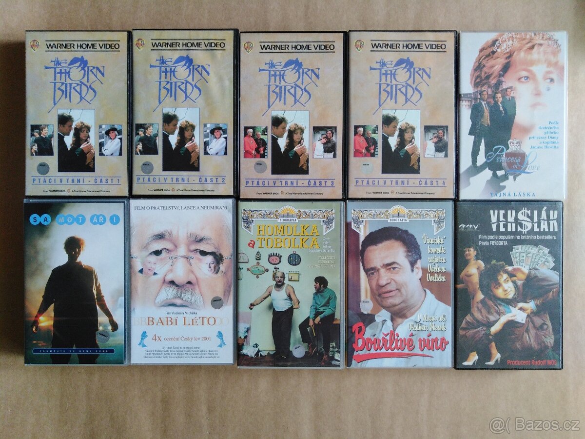 VHS kazety original mix - 1 kus = 70Kč - 4