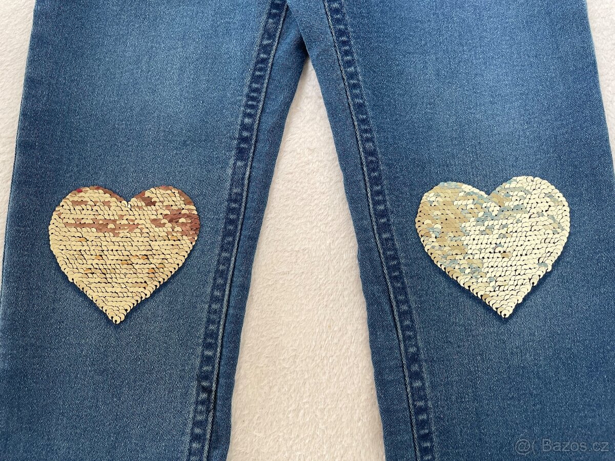 Dívčí riflové kalhoty - NOVÉ - 4