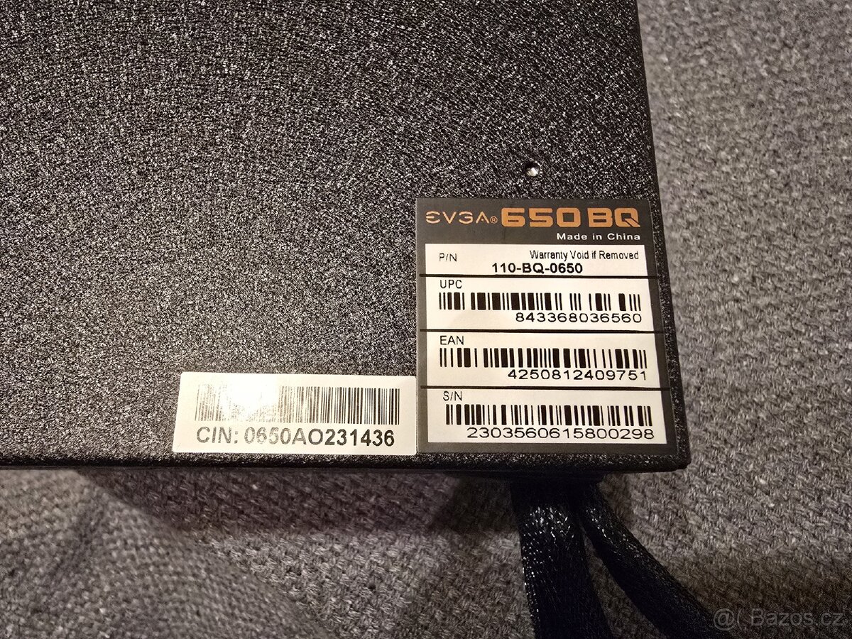 Počítačový zdroj EVGA 650W BQ v zaruce - 4