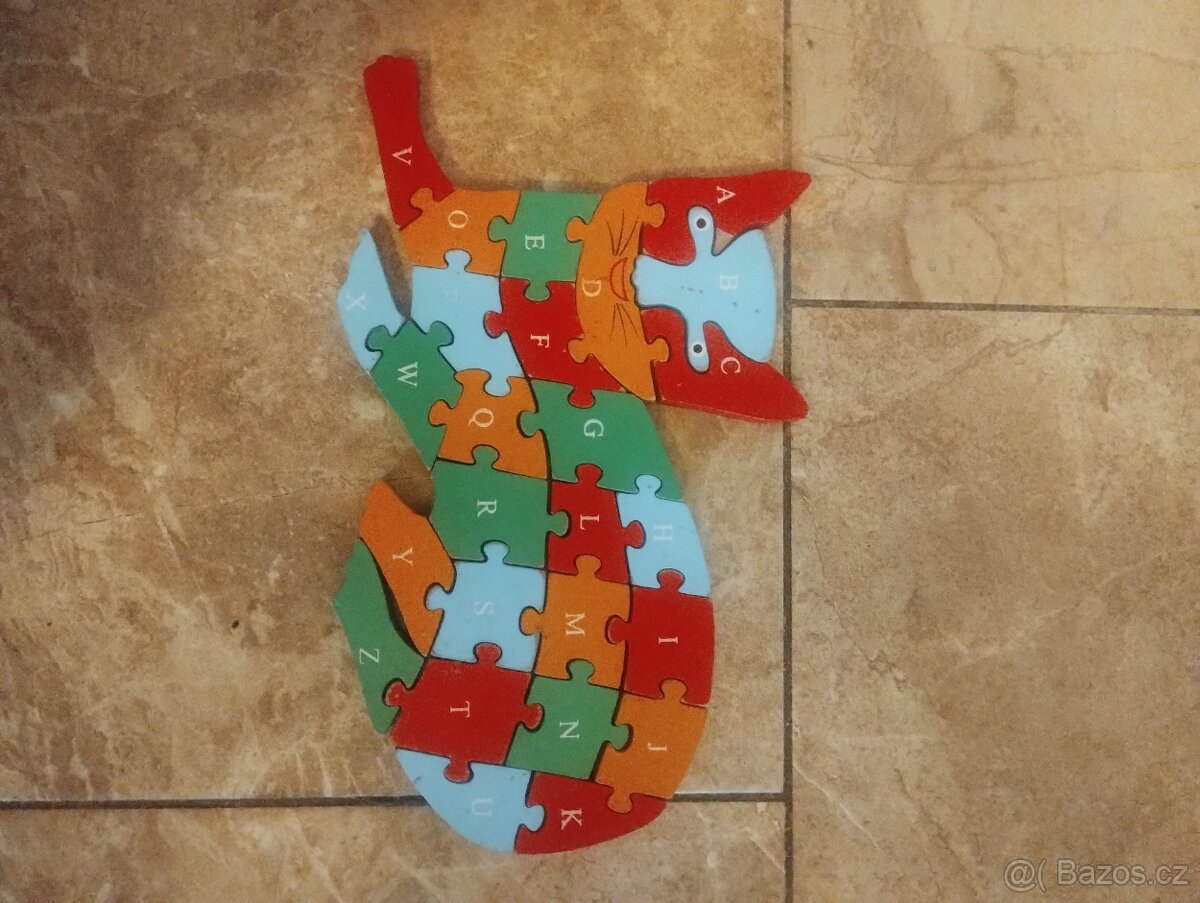 Dřevěné puzzle a postavičky - 4