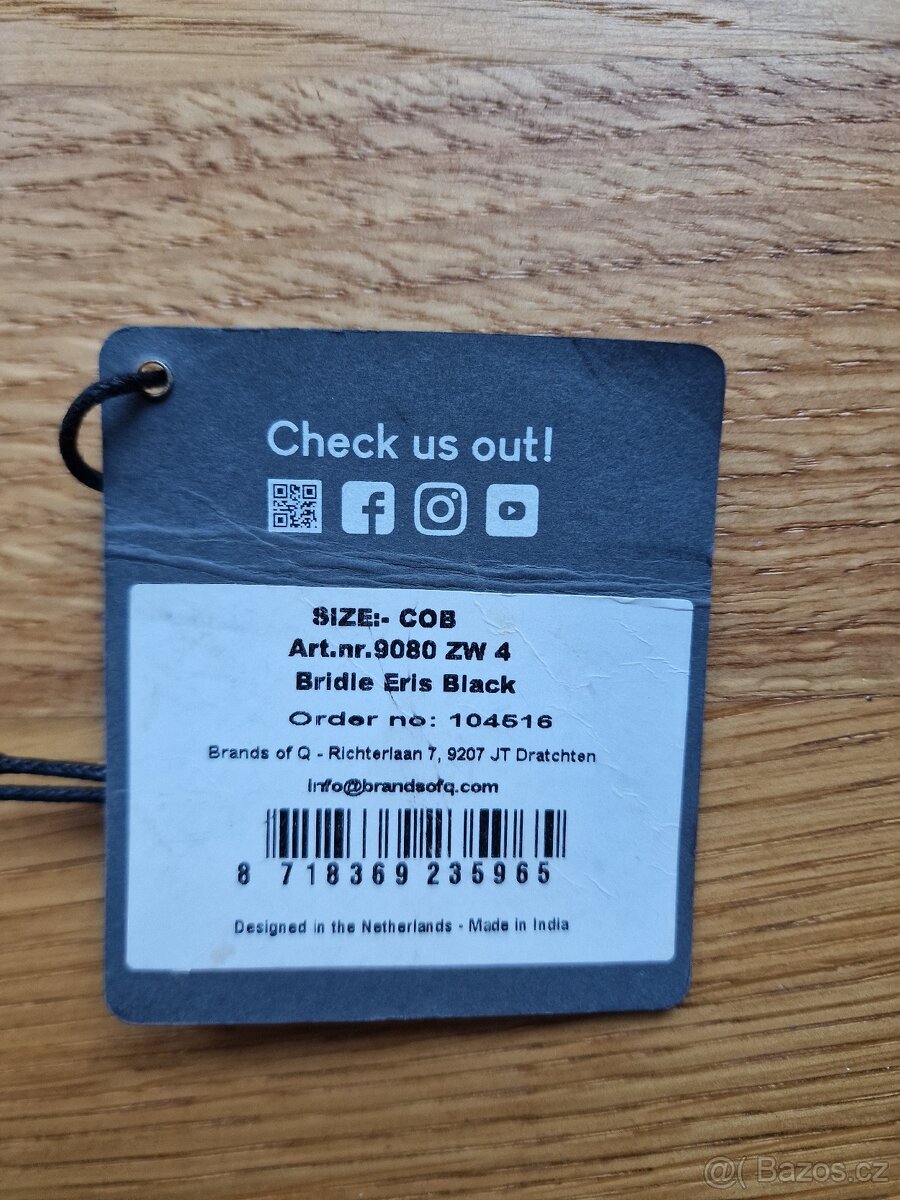 Uzdečka QHP Eris velikost cob barva černá - 4