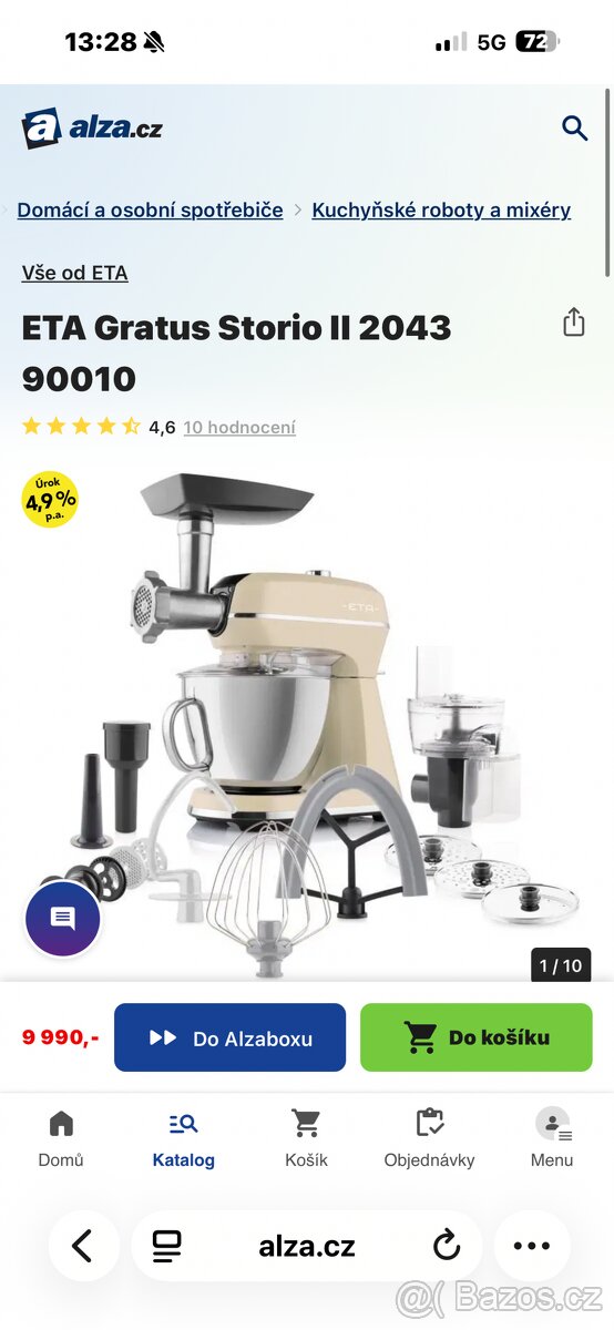 Kuchyňský robot Eta Gratus - 4