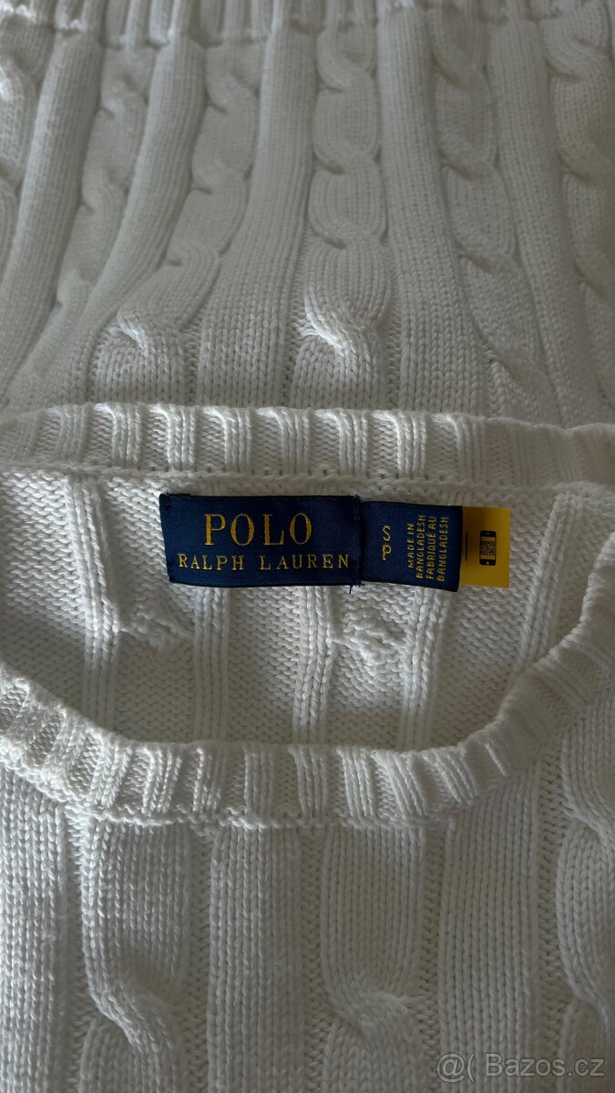Bílý svetr Ralph Lauren (S) - 4