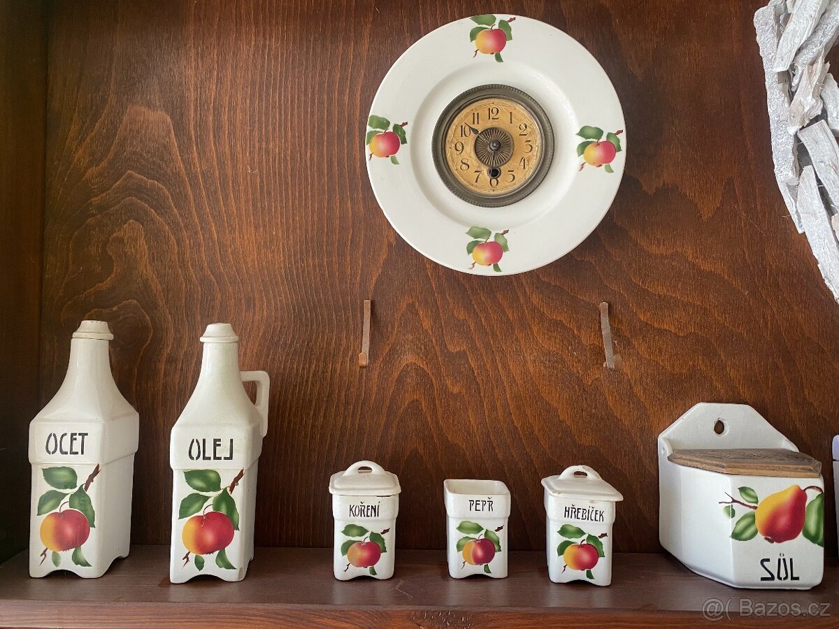 Starožitný porcelán - jablko a hruška - 4