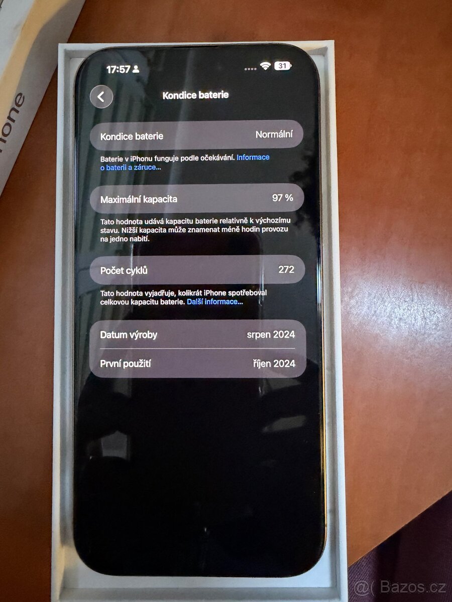 Prodám iPhone 16 Pro Max 256 GB– TOP stav - 4