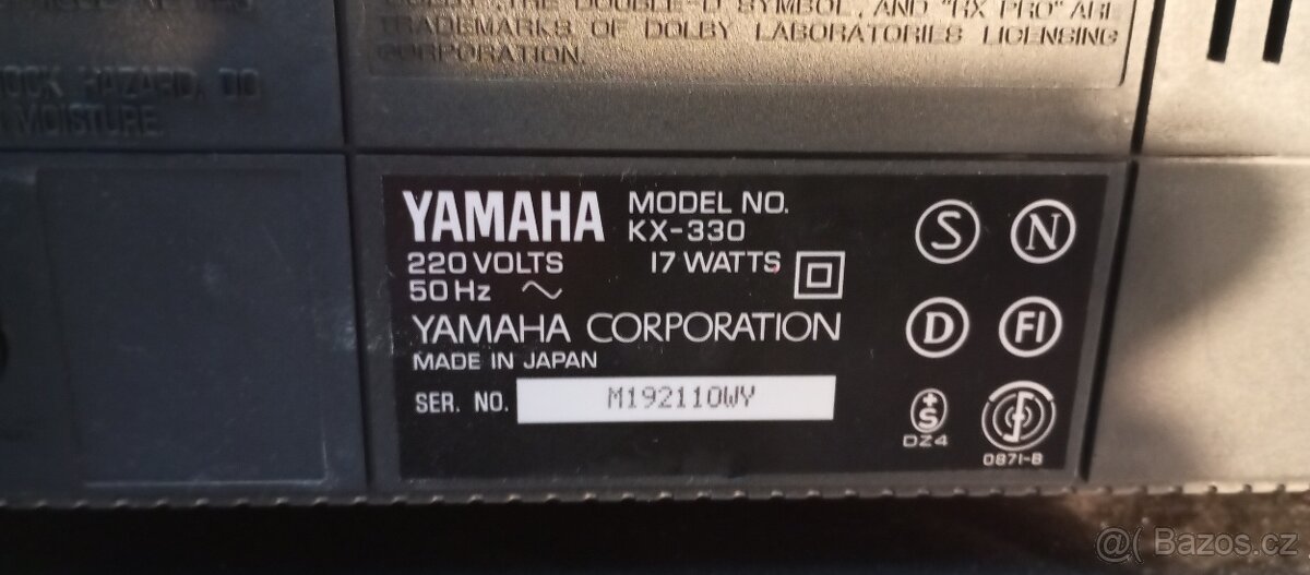 YAMAHA CDX-550E a YAMAHA KX-330 - 4