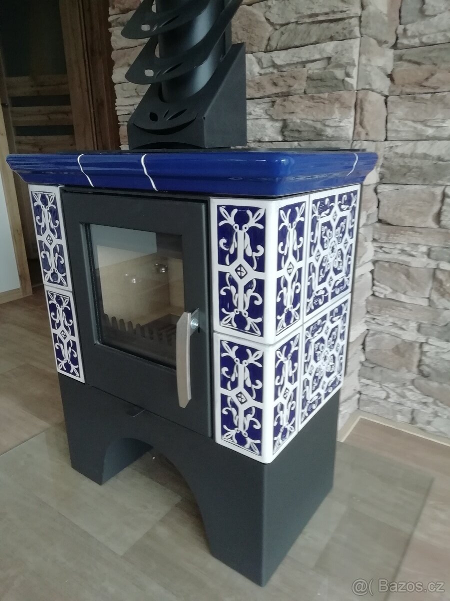 Kachlová krbová kamna 5,5 kW - 4