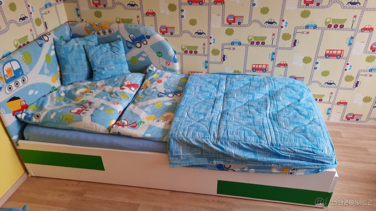 čelo postele, povlečení a přehoz - 4