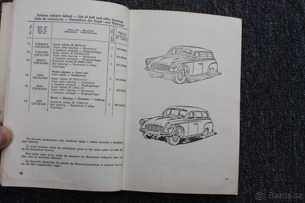 Škoda 1202 - seznam náhradních dílů - 4