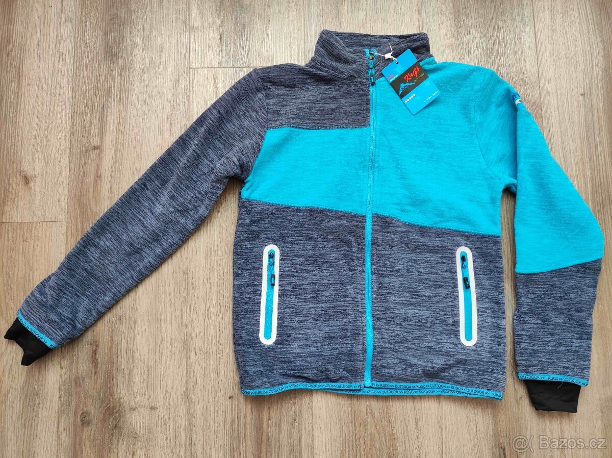 Chlapecká fleecová mikina na zip Kugo nová - 4