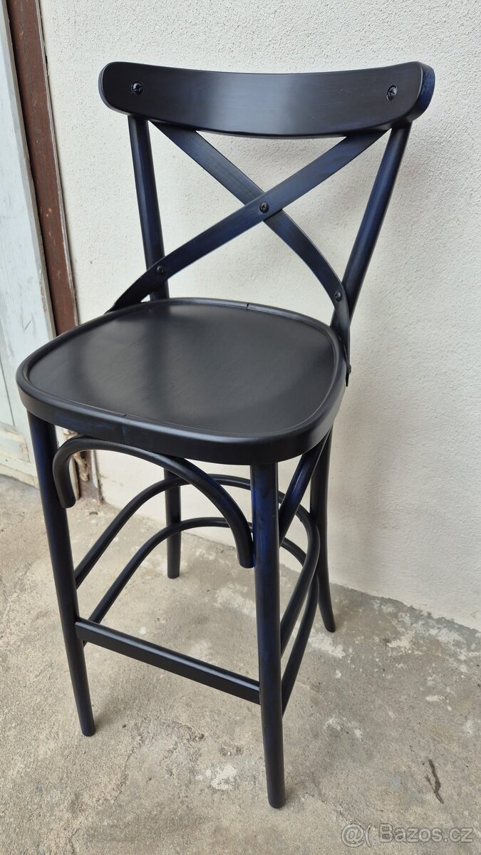 Barové židle černo-modré (č.1) - 4