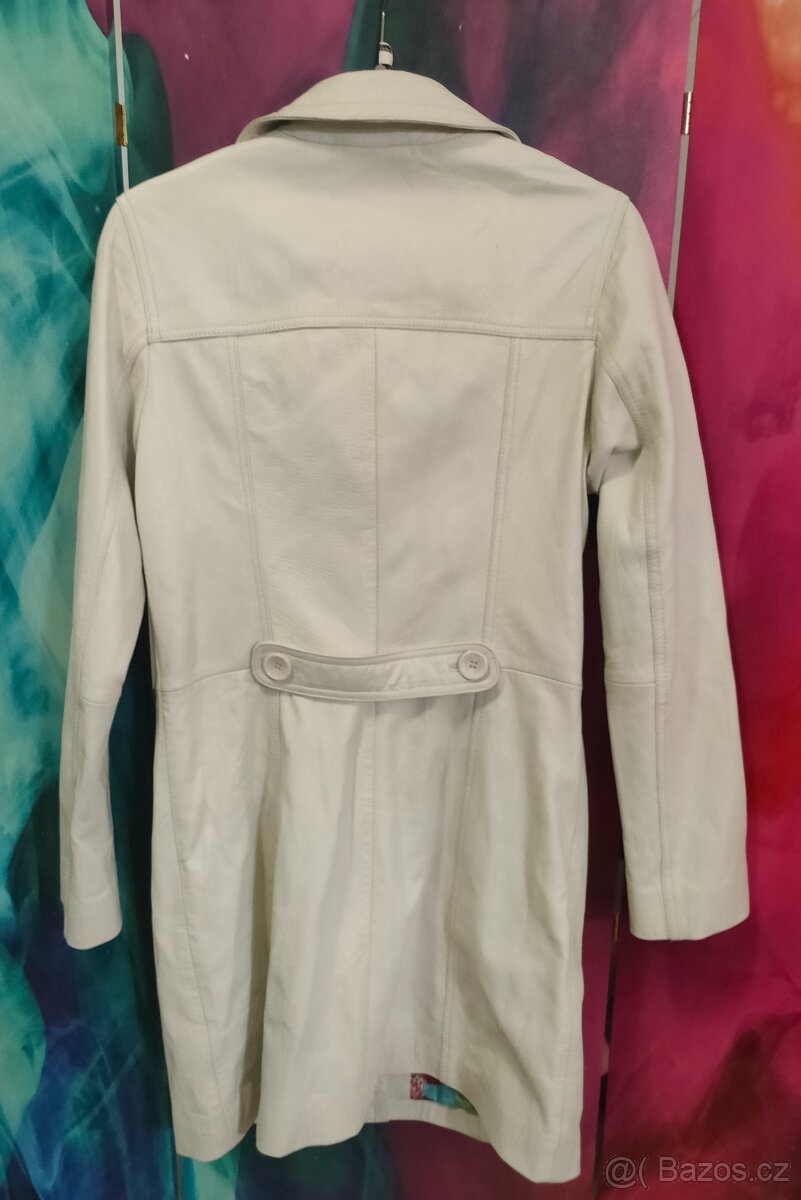 Kožený dámský kabát - 4