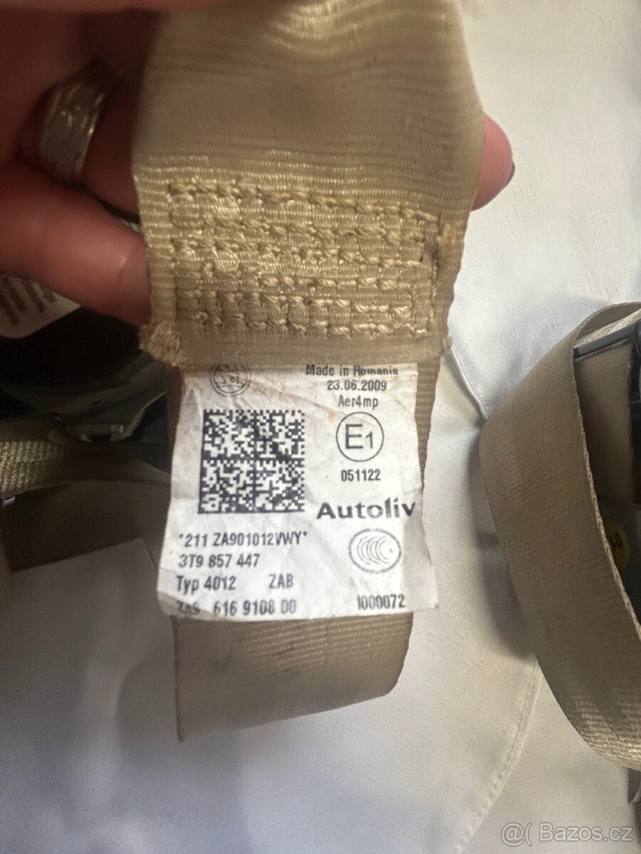 Zadní pásy Škoda Superb 2 combi - 4