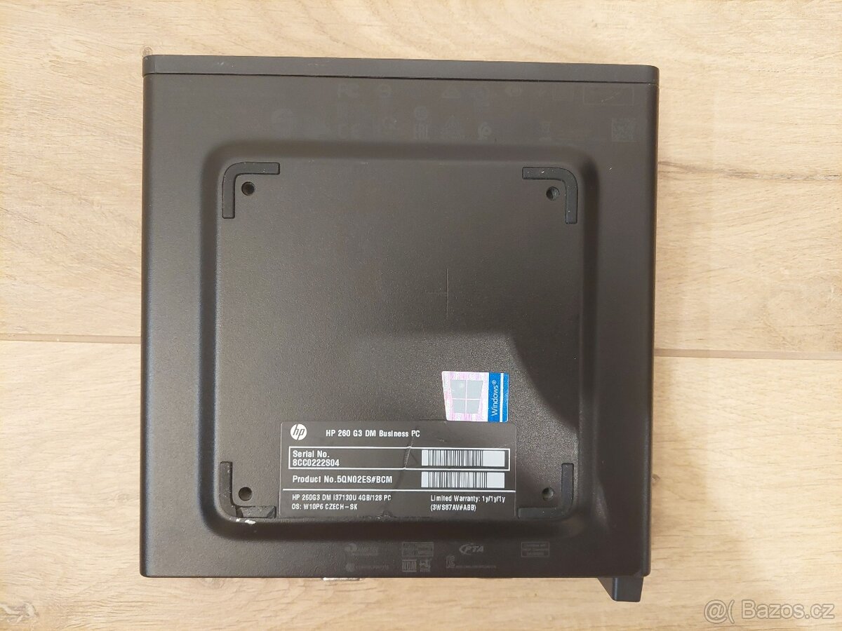 Mini PC HP 260 G3 - Core i3, 8GB RAM, 256GB SSD, Win 11 Pro - 4