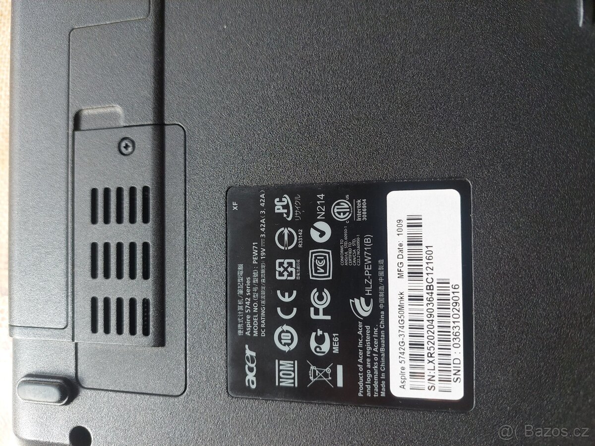 ACER Aspire RAM 4 GB nechám LEVNĚ - 4