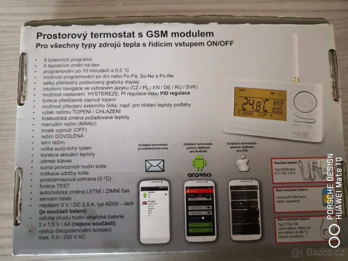 Termostat s GSM module PT 32 GST - 4