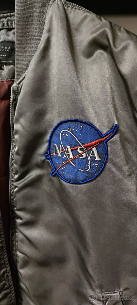 Bunda Alpha Industries MA-1 VF NASA battlewash washed stone - 4