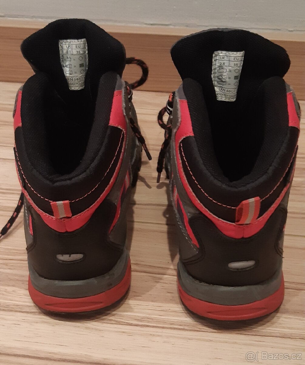 Dívčí voděodolné trekingové boty Crivit vel.35 - 4