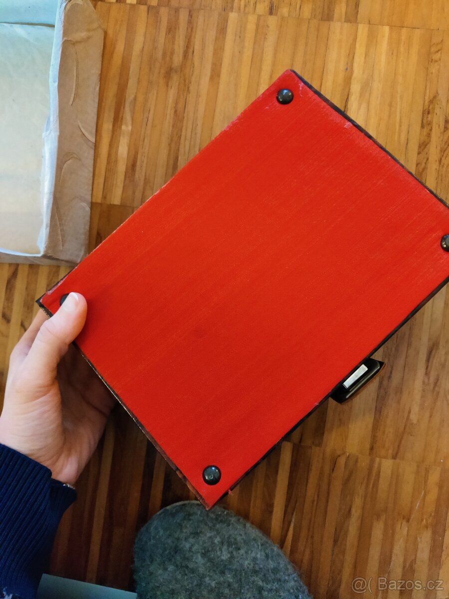 Retro kožená šperkovnice/krabička na dopisy - 4