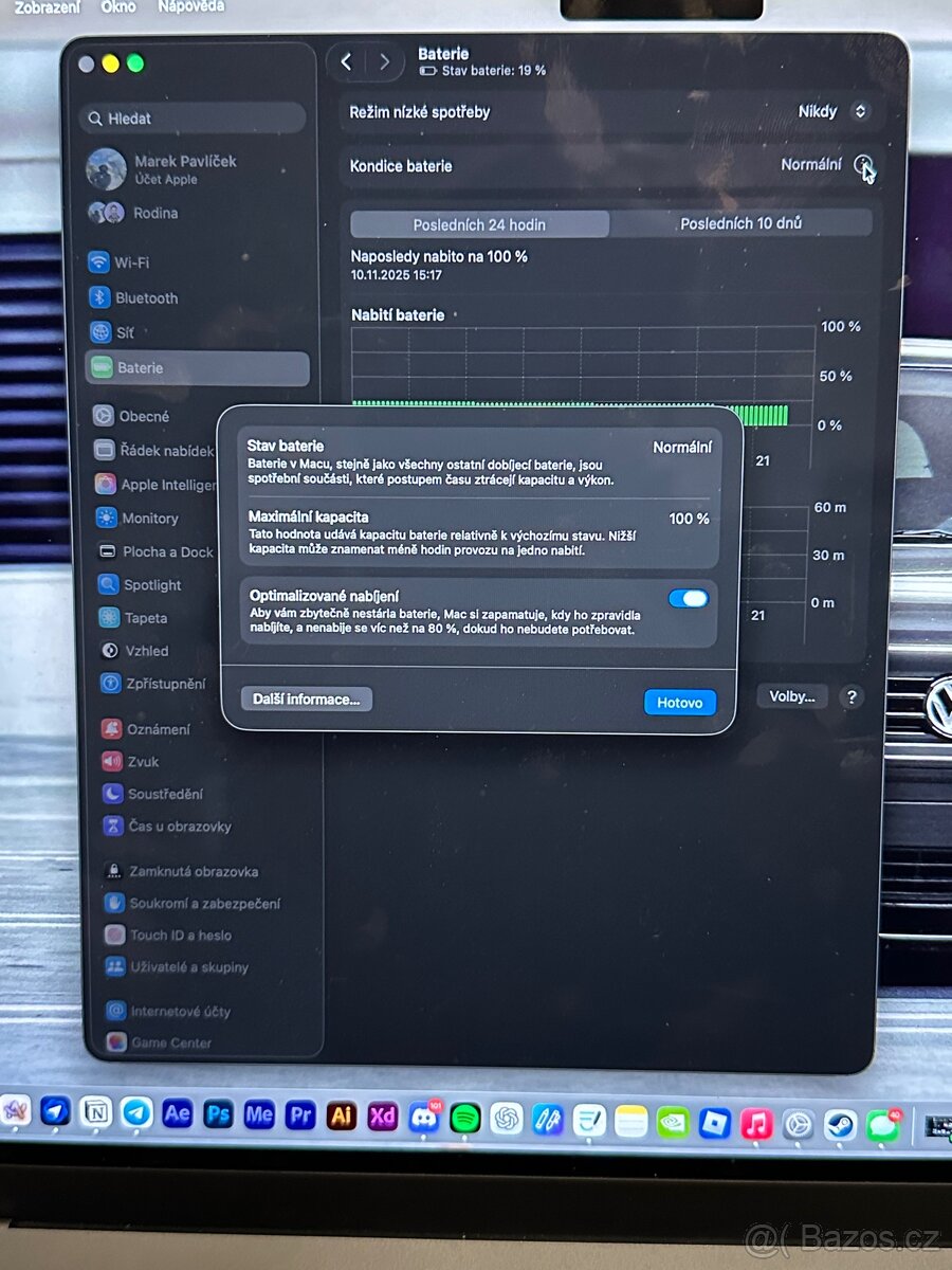 MacBook M3 (2024) 15” – stříbrný, hezký stav - 4