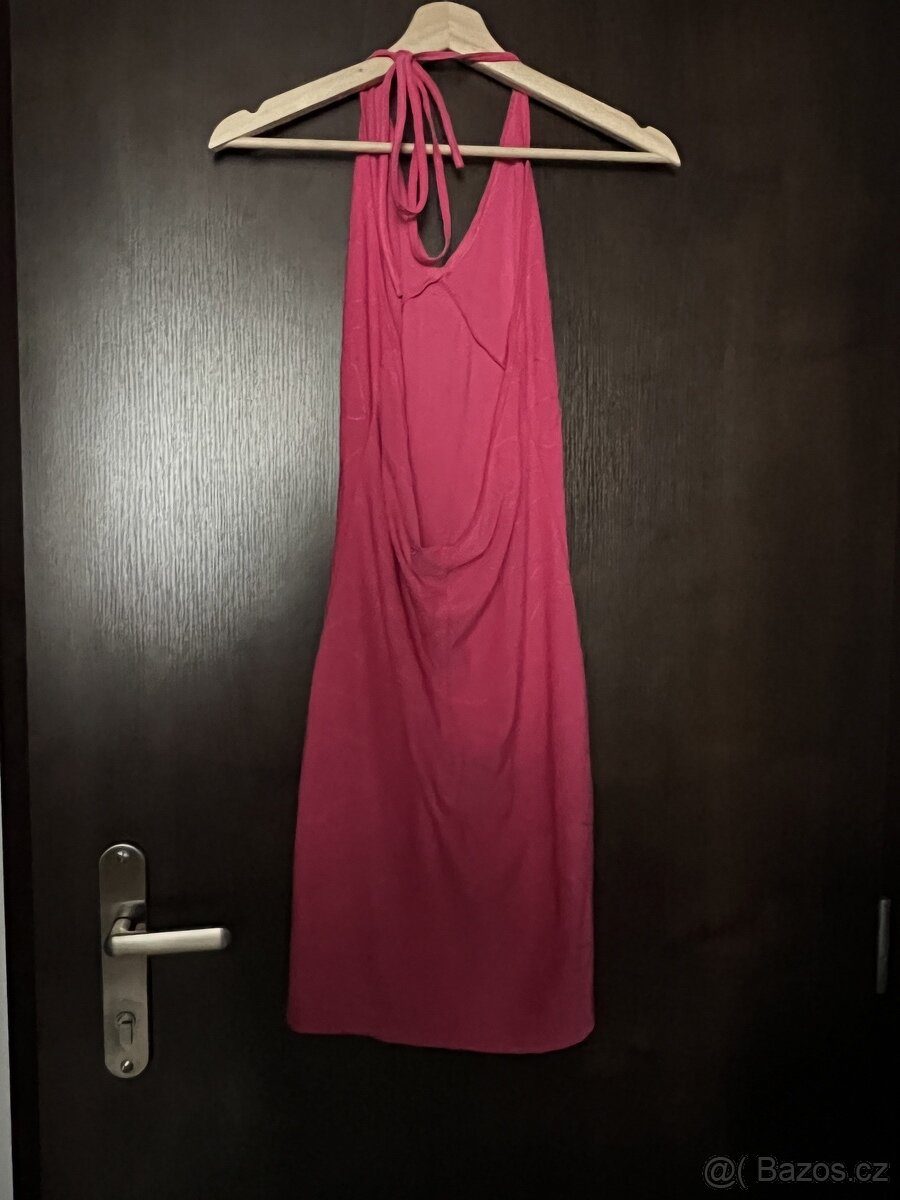 Azora - dáms. krásně růžové šaty – S/M? - 4