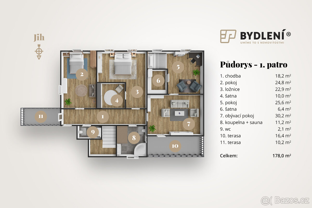Prodej rodinného domu 339m² s pozemkem 3507m² - 4