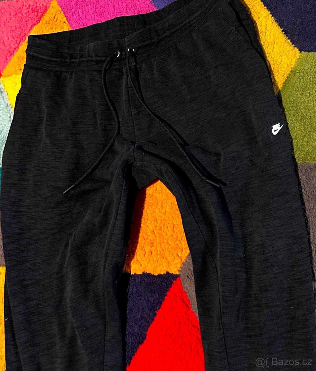 NIKE PÁNSKÉ SLIM SPORTOVNÍ BAVLNĚNÉ TEPLÁKY M - 4