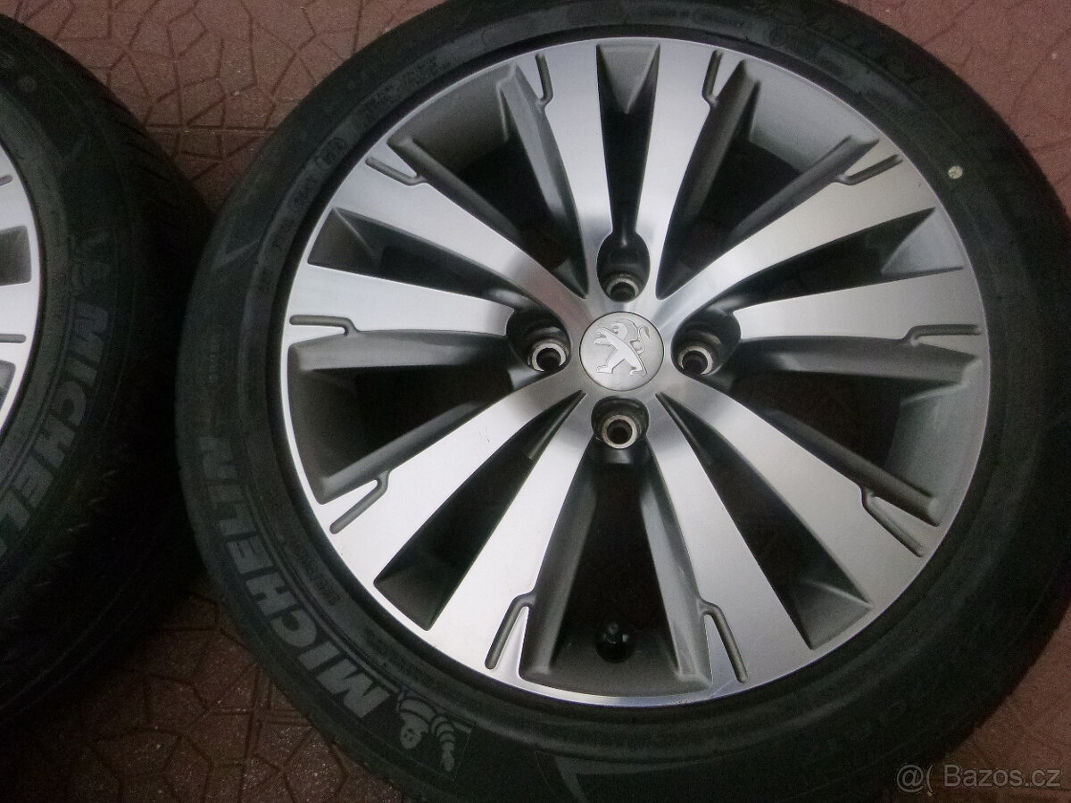 Letní alu sada originál Peugeot 3008 4x108 7,5Jx17 ET29 TPMS - 4