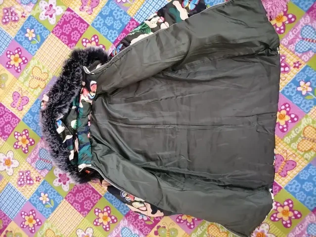 Dětská zimní bunda, kabát vel 128-134 - 4