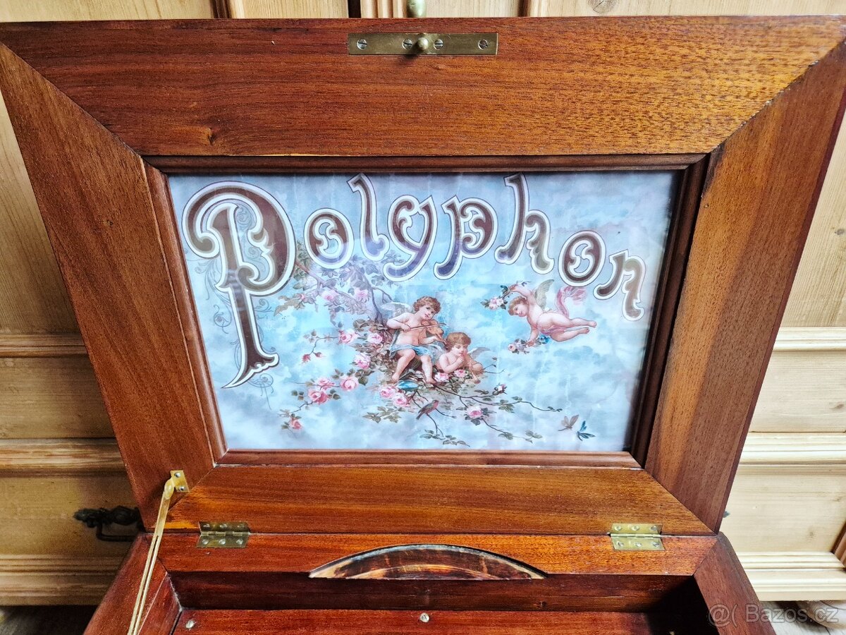 Velký starožitný Polyphon Solyphon Excelsior, 1895 - 4