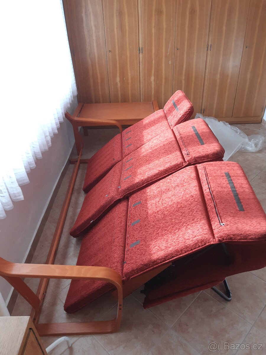 Sedací souprava Jech Pluto (rozkládací) a konferenční stolek - 4