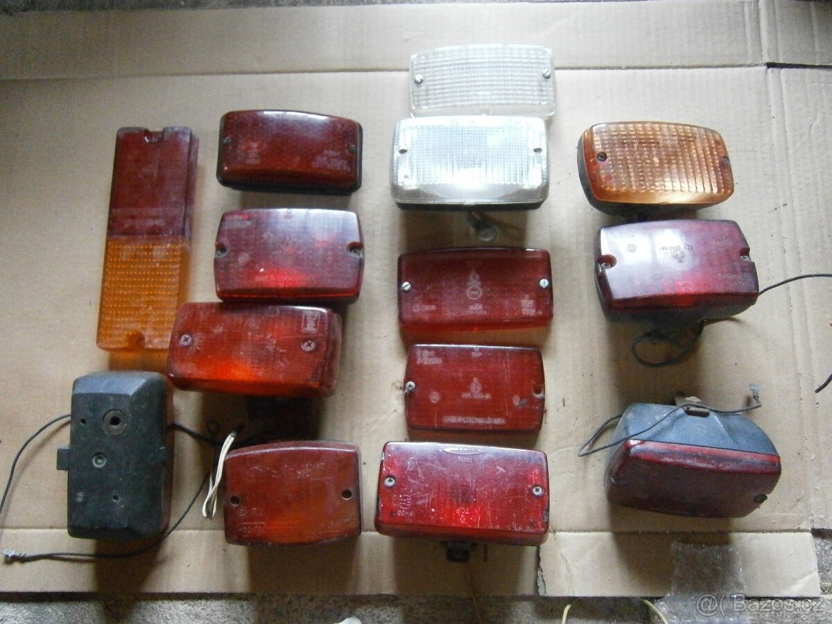 světla,skla,objímky,odrazky na veterány - 4