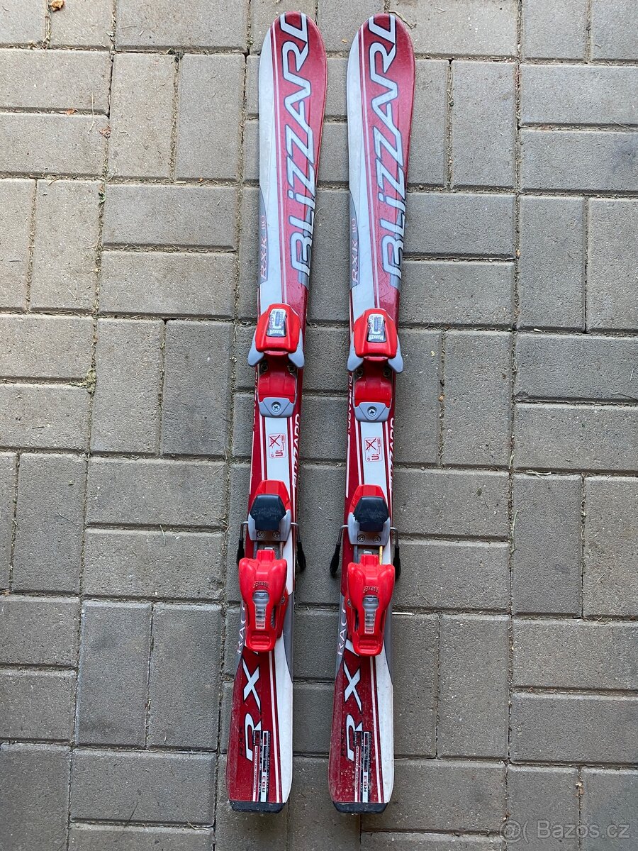 Lyže 110cm, lyžáky 19/22.5 269mm, vázání. Komplet - 4